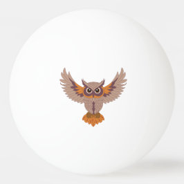 Bolinha De Ping Pong Coruja Sábia