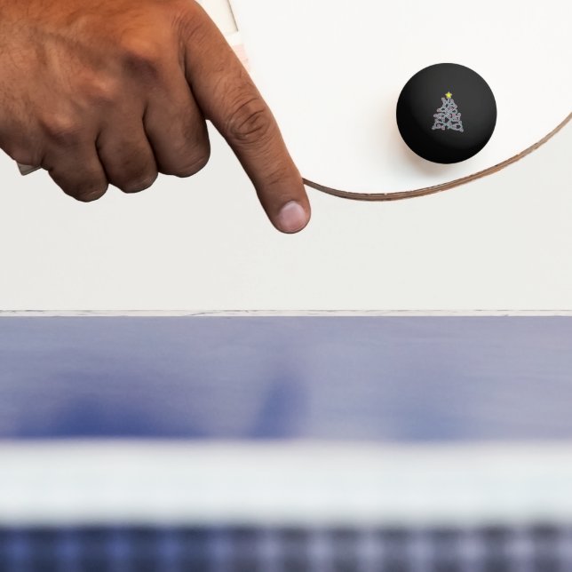 Bolinha De Ping Pong Crânios Góticos Palitos de Natal Árvore Ping Pong  (Remo)