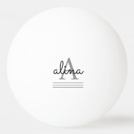 Bolinha De Ping Pong Create Your Own Personalize Monogram