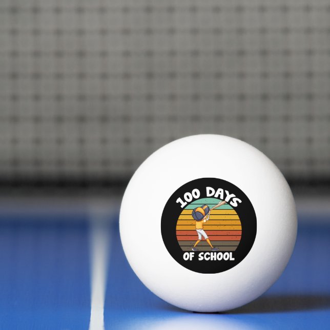 Bolinha De Ping Pong Crianças 100 Dias De Meninos Escolares 100 Dias De (Líquido)