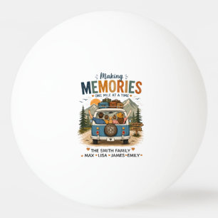 Bolinha De Ping Pong Criando Memórias Uma Milha de Cada Vez Família P