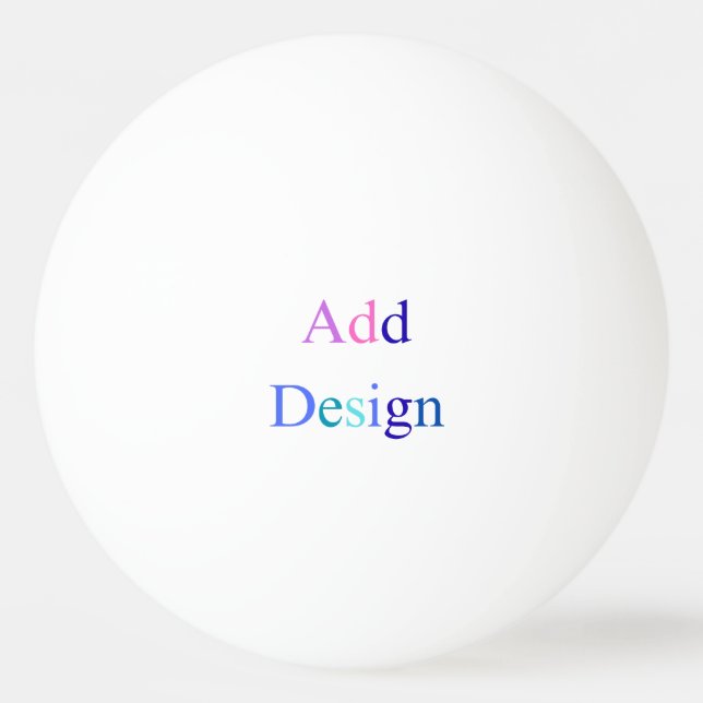 Bolinha De Ping Pong Crie seu próprio design personalizado preto (Frente)