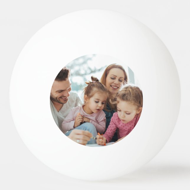 Bolinha De Ping Pong Crie Sua Própria Foto Personalizada DIY Imagem (Frente)