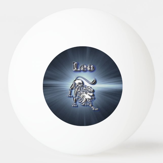 Bolinha De Ping Pong Cromo Leo (Frente)