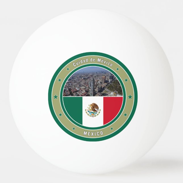 Bolinha De Ping Pong Cuidad do México (Frente)