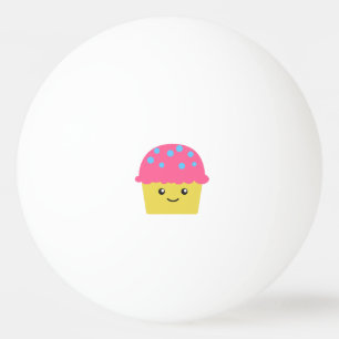 Bolinha De Ping Pong Cupcake Kawaii Cute