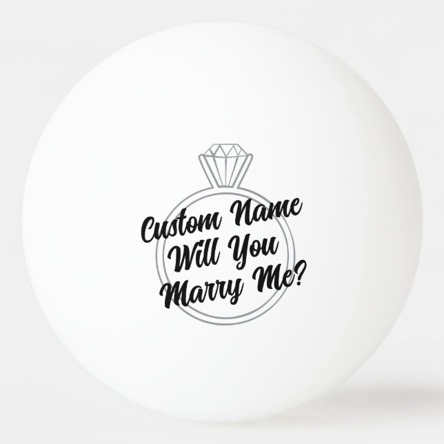 Bolinha De Ping Pong Custom Ping Pong Ball Proposal Engagement Gift (Frente)