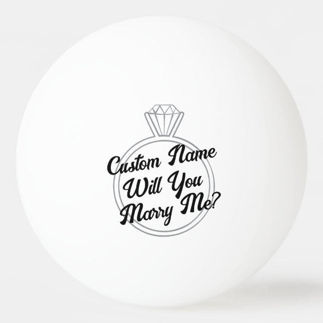 Bolinha De Ping Pong Custom Ping Pong Ball Proposal Engagement Gift (Frente)