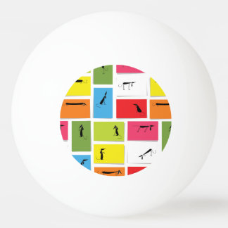 Bolinha De Ping Pong Dachshunds coloridos