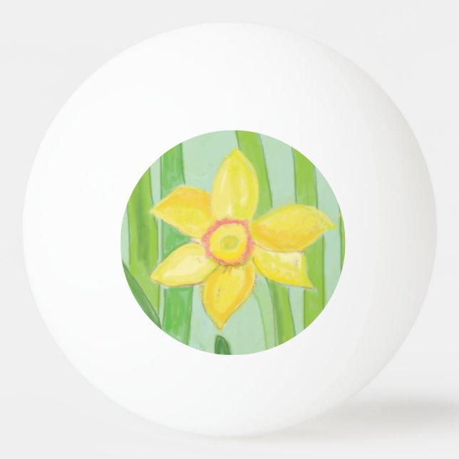 Bolinha De Ping Pong Daffodil Amarelo (Frente)