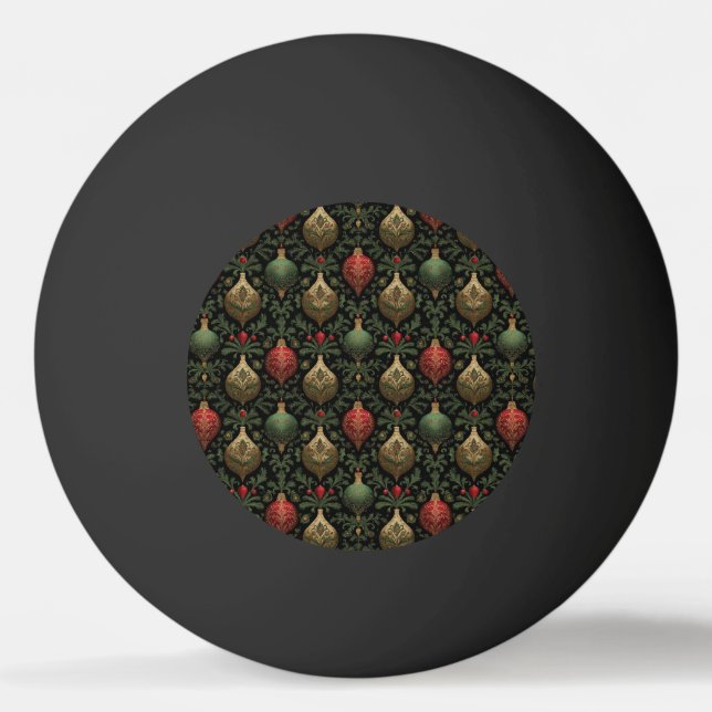 Bolinha De Ping Pong Damascado Festivo  (Frente)