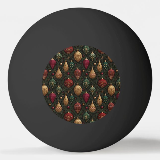 Bolinha De Ping Pong Damascado Festivo (Frente)