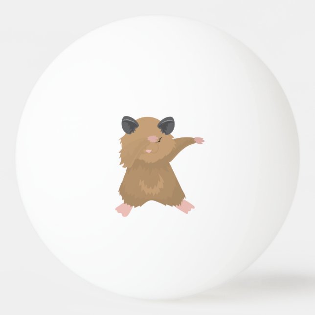 Bolinha De Ping Pong Dança de Hamster Engraçada Dab Dance Ideia (Frente)