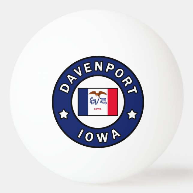 Bolinha De Ping Pong Davenport Iowa (Frente)