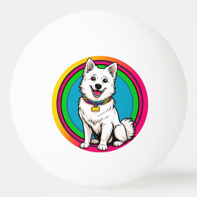 Bolinha de Ping Pong de Cachorro Fofo Presente Div (Frente)