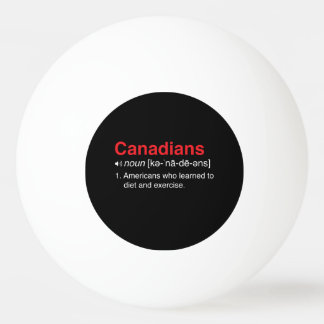 Bolinha De Ping Pong Definição dos canadenses