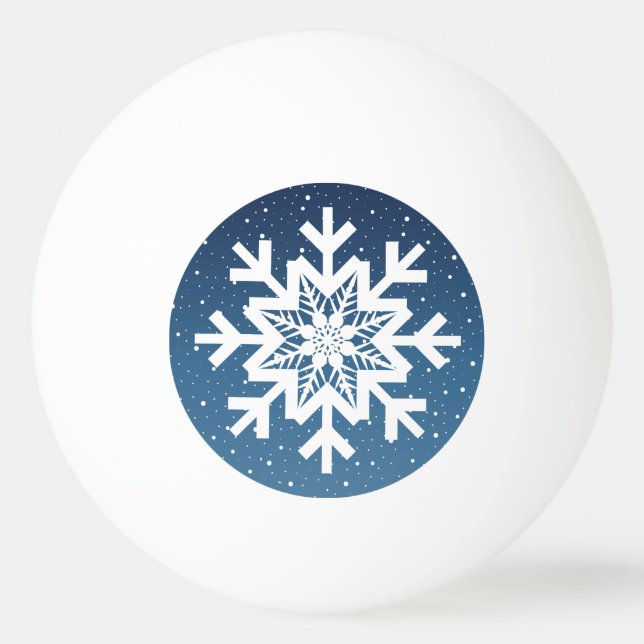 Bolinha De Ping Pong Deixe-o nevar (Frente)