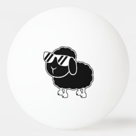 Bolinha De Ping Pong Desenhos animados bonitos das ovelhas negras
