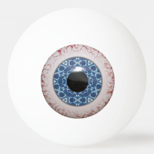 Bolinha De Ping Pong Design azul assustador do globo ocular do