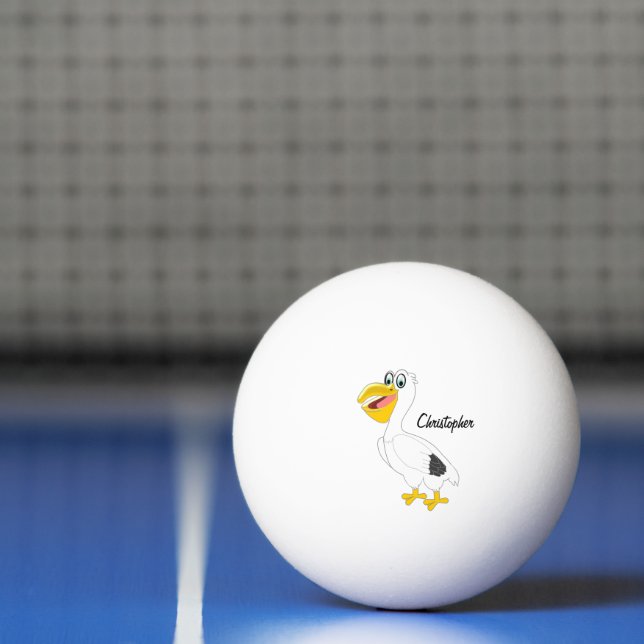 Bolinha De Ping Pong Design pelicano (Líquido)