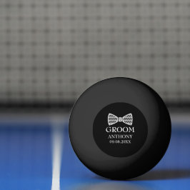 Bolinha De Ping Pong Despedida de Solteiro Preto Casamento Moderno 
