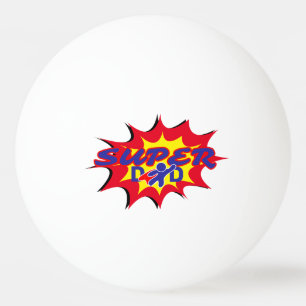 Bolinha De Ping Pong Dia de os pais de quadrinhos do Pai Super Hero