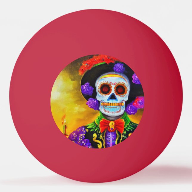 Bolinha De Ping Pong Dia do Homem Morto (1) (Frente)