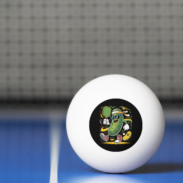 Bolinha De Ping Pong Dill Pickle Jogando Pickleball (Líquido)