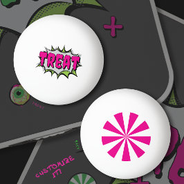 Bolinha De Ping Pong Diversão Funky Peppermint Candy "Tratar" Personali