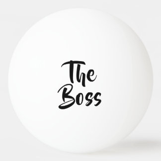 BOLINHA DE PING PONG DIVERTIDO, O CHEFE