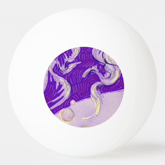 Bolinha De Ping Pong Dois Dragões, três sóis (Frente)
