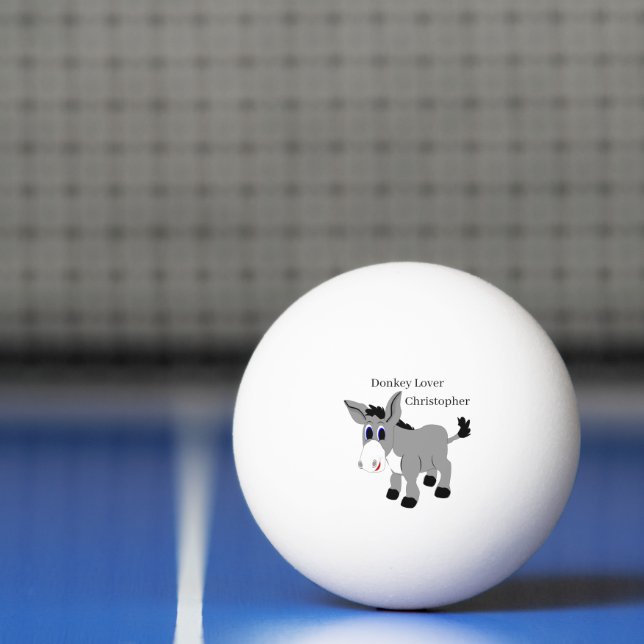 Bolinha De Ping Pong Donkey Design Personalizado (Líquido)