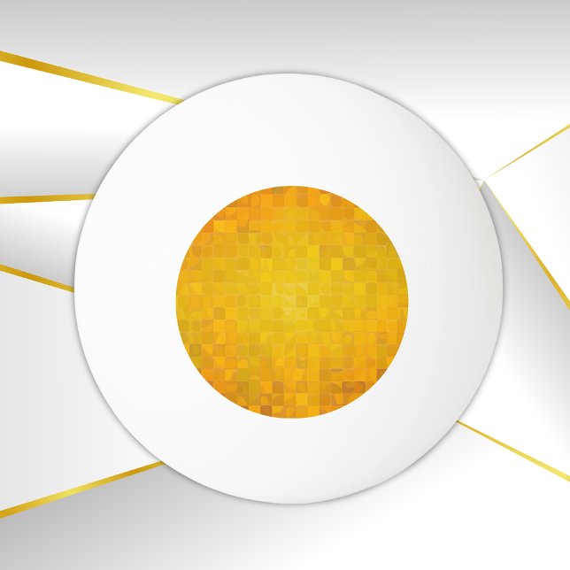 Bolinha De Ping Pong Dourada Arte Pixel | Três estrelas (Criador carregado)