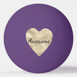 Bolinha De Ping Pong Dourado Incrível Personalizado