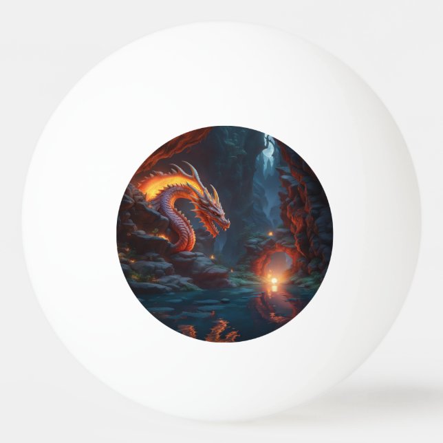 Bolinha De Ping Pong Dragão (Frente)