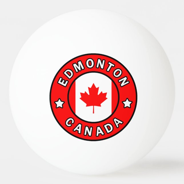 Bolinha De Ping Pong Edmonton Canadá (Frente)