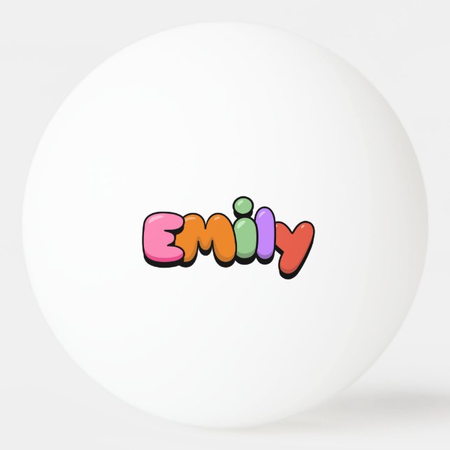 Bolinha De Ping Pong Emily (Frente)