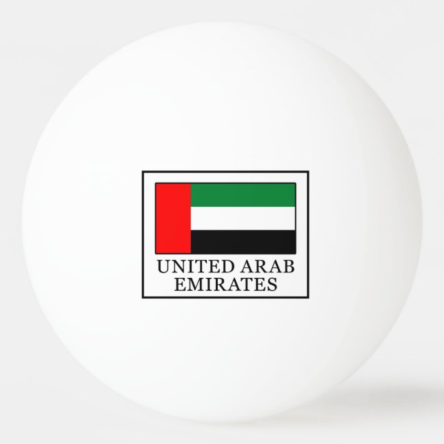 Bolinha De Ping Pong Emirados Árabes Unidos (Frente)