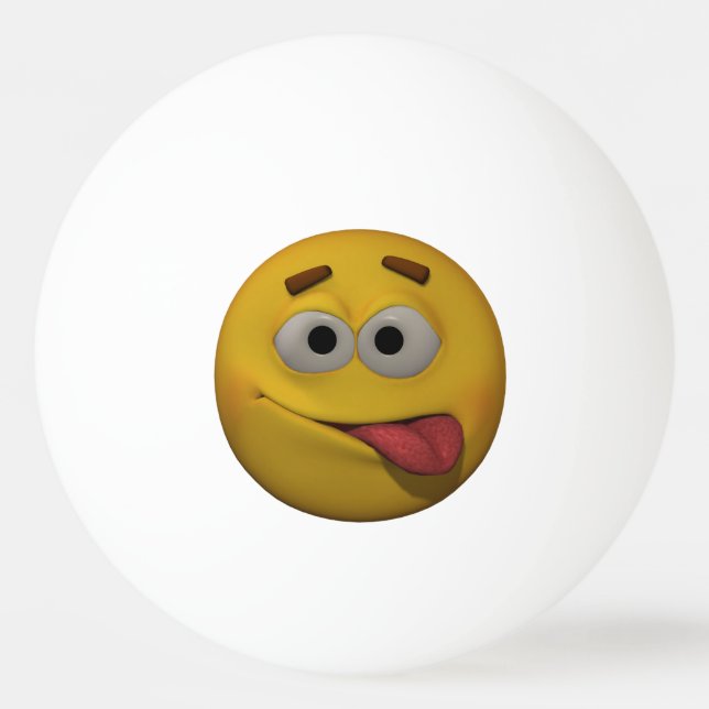 Bolinha De Ping Pong Emoticon de Playfull do estilo 3D (Frente)