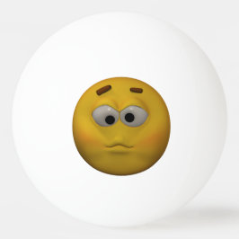 Bolinha De Ping Pong Emoticon do doente do estilo 3D