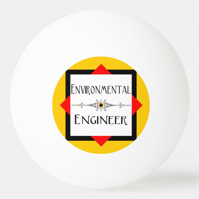 Bolinha De Ping Pong Engenheiro Ambiental Linha Decorativa (Frente)