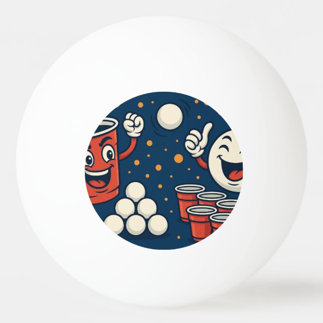 Bolinha De Ping Pong Engraçado (Verso)
