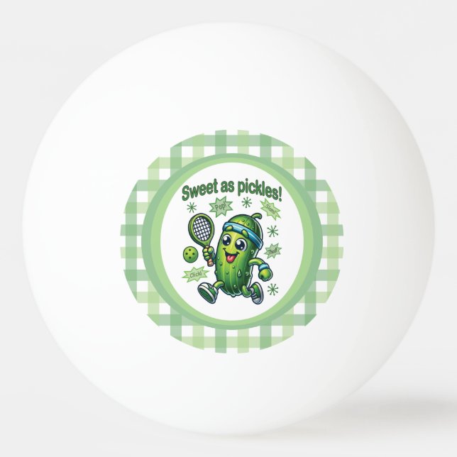 Bolinha De Ping Pong Engraçado doce como picles (Frente)