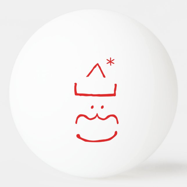 Bolinha De Ping Pong Engraçado Papai noel de Jolly Natal Ping Ball (Frente)