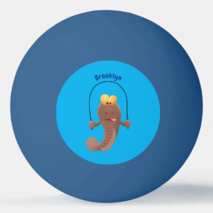 Bolinha De Ping Pong Engraçado saltando desenho de peixe