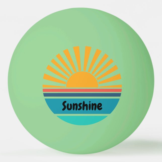 Bolinha De Ping Pong Engraçado Sunshine (Frente)