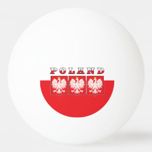 Bolinha De Ping Pong Escudos de Sinalizador de Águia Polônia