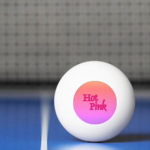 Bolinha De Ping Pong Esfera branca de pingue-pongue branca, rosa quente