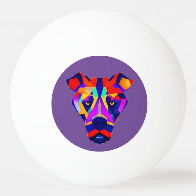 Bolinha De Ping Pong Esfera roxa de pingue-pongue de 1 estrela de Alexa (Frente)