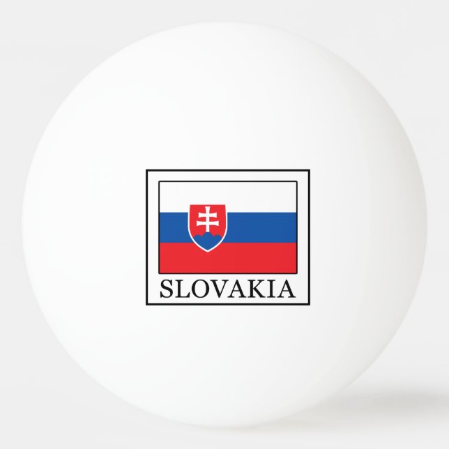 Bolinha De Ping Pong Eslováquia (Frente)